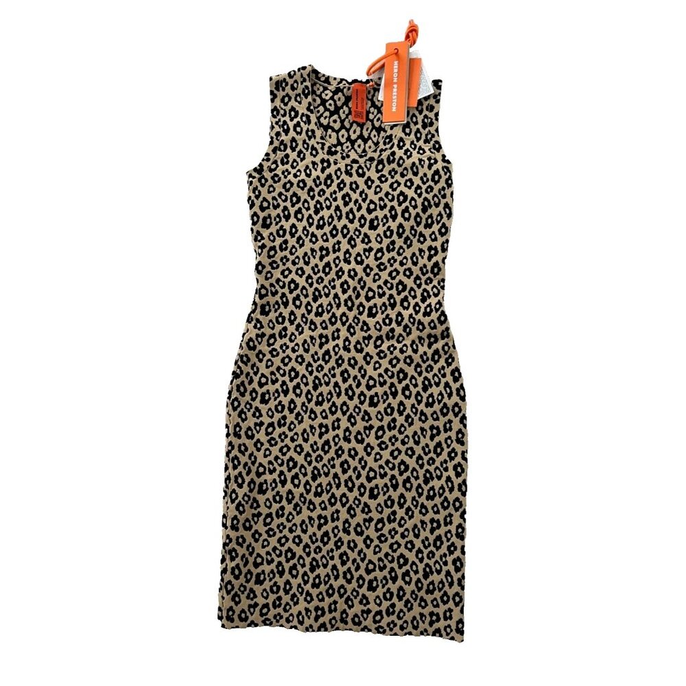 Heron Preston Bodycon Leopard Dress ( S )